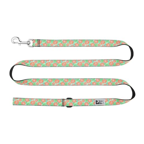 RC Pets Hundeleine, 1,8 m lange Leine mit strapazierfähigem Griff, reflektierendem Etikett und Zubehörring, 2,5 cm breit, weiches Gurtband, Mahalo von RC Pet Products