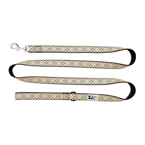 RC Pets Hundeleine, langlebig, sportlich, 1,8 m x 1,27 cm, Hellbraunes Schottenkaro von RC Pet Products