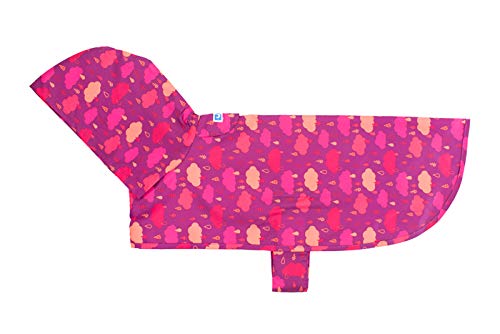 RC Pets Regenponcho, Hundemantel, verstaubar, Größe XL, Regentropfen von RC Pet Products