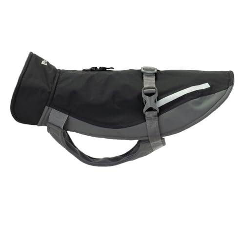 RC Pets Schaltungsmantel für kaltes Wetter, mit Fleece gefüttert, wasserdicht, 35,6 cm, Schwarz/Dunkelgrau RC Pets Schaltungsmantel für kaltes Wetter, mit Fleece gefüttert, wasserdicht, 35,6 cm, Schwarz/Dunkelgrau von RC Pet Products