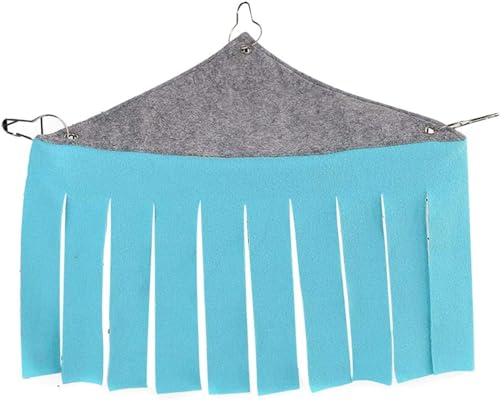 RDAHSUEHH 2 x Eckversteck für kleine Tiere, Hamster, Hängematte, Haustierversteck, Eckschutz, Käfigzubehör, für Meerschweinchen, Kaninchen, Frettchen (01) von RDAHSUEHH
