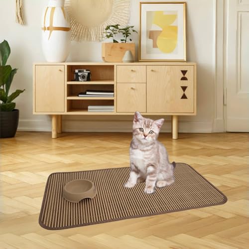 READY TO PETS Sommer Kühlmatte für Hunde & Katzen, Doppelseitige Bambus-Rattan-Kühlmatte, Selbstkühlende Haustier-Schlafmatten, Anti-Reiß- & Bissfest (Klein) von READY TO PETS