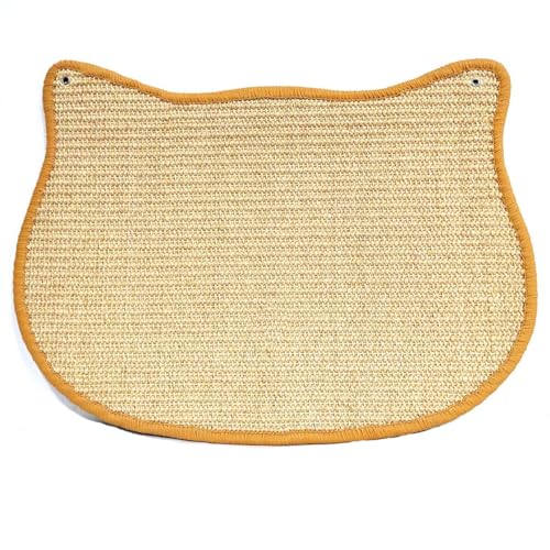 READY TO PETS Herz-Kratzmatte für Katzen, Sisal-Material, Wandmontage und Bodenbefestigung mit Klettband (Einheitsgröße, Cat A) von READY TO PETS