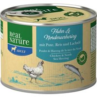 REAL NATURE Adult Huhn & Nordmeerhering 6x200 g von REAL NATURE