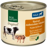 REAL NATURE Adult Rind mit italienischem Schinken 6x200 g von REAL NATURE