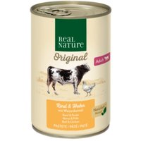 REAL NATURE Adult Rind & Huhn mit Weizenkeimöl 6x400 g von REAL NATURE