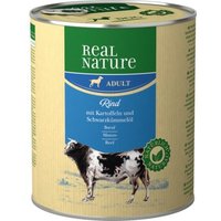 REAL NATURE Adult 6x800g Rind mit Kartoffel von REAL NATURE