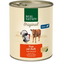 REAL NATURE Adult Pute mit Kalb 12x800 g von REAL NATURE