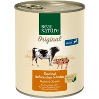 REAL NATURE Adult Rind mit italienischem Schinken 12x800 g von REAL NATURE