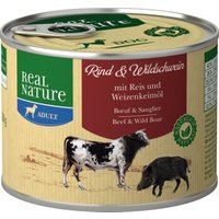 REAL NATURE Adult Rind & Wildschwein 12x200 g von REAL NATURE