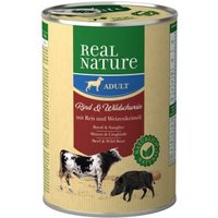 REAL NATURE Adult Rind & Wildschwein 12x400 g von REAL NATURE