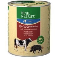 REAL NATURE Adult Rind & Wildschwein 12x800 g von REAL NATURE
