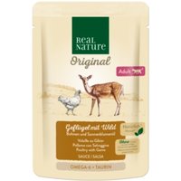 REAL NATURE Original Adult 12x85g Geflügel mit Wild, in Sauce von REAL NATURE