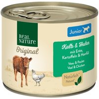 REAL NATURE Junior Kalb & Huhn 12x200 g von REAL NATURE