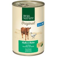 REAL NATURE Junior Kalb & Huhn 12x400 g von REAL NATURE