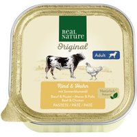 REAL NATURE Nassfutter Hund, Adult, Huhn und Rind 68x100 g von REAL NATURE