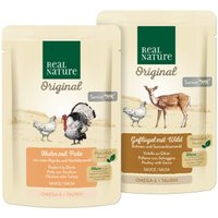 REAL NATURE Nassfutter Katze Original Senior Mixpaket 12 x 85g von REAL NATURE