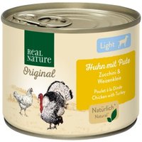 REAL NATURE Original Light Nassfutter für Hunde Huhn und Pute 6x200 g REAL NATURE Original Light Nassfutter für Hunde Huhn und Pute 6x200 g von REAL NATURE