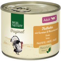 REAL NATURE Original Nassfutter Katze, Adult, Truthahn, Karotten und Weizenkeimöl 6x200 g REAL NATURE Original Nassfutter Katze, Adult, Truthahn, Karotten und Weizenkeimöl 6x200 g von REAL NATURE