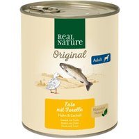 REAL NATURE Original Nassfutter für Hunde Adult Ente mit Forelle 24x800 g REAL NATURE Original Nassfutter für Hunde Adult Ente mit Forelle 24x800 g von REAL NATURE