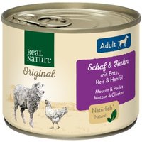 REAL NATURE Original Nassfutter für Hunde Adult Schaf und Huhn 6x200 g REAL NATURE Original Nassfutter für Hunde Adult Schaf und Huhn 6x200 g von REAL NATURE