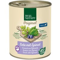 REAL NATURE Original Superfood Nassfutter für Hunde Adult Ente mit Spinat 6x800 g REAL NATURE Original Superfood Nassfutter für Hunde Adult Ente mit Spinat 6x800 g von REAL NATURE