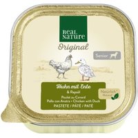 REAL NATURE Nassfutter Hund, Senior, Huhn und Ente 68x100 g von REAL NATURE