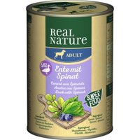 REAL NATURE Superfood Adult Ente mit Spinat 12x400 g von REAL NATURE