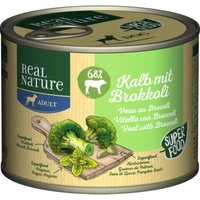 REAL NATURE Superfood Adult Kalb mit Brokkoli 12x200 g von REAL NATURE
