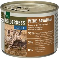 REAL NATURE WILDERNESS Adult Wide Savannah Lamm & Wildschwein 6x200 g von REAL NATURE