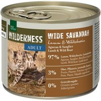 REAL NATURE WILDERNESS Adult Wide Savannah, Lamm und Wildschwein 6x200 g von REAL NATURE