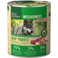REAL NATURE WILDERNESS Adult Deep Forest Wildschwein mit Hirsch 6x800 g von REAL NATURE