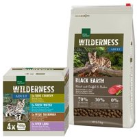 REAL NATURE WILDERNESS Adult Black Earth Mischfütterungs-Set Black Earth 2,5kg + 4x100g Multipack von REAL NATURE