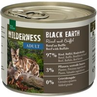 REAL NATURE WILDERNESS Adult Black Earth, Rind und Büffel 12x200 g von REAL NATURE
