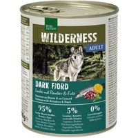 REAL NATURE WILDERNESS Nassfutter für Hunde Adult Dark Fjord, Lachs mit Rentier und Ente 24x800 g von REAL NATURE