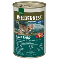 REAL NATURE WILDERNESS Adult Dark Fjord, Wildschwein mit Ente und Rentier 24x400 g von REAL NATURE