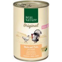 REAL NATURE Kitten Huhn mit Pute und Lachsöl 24x400 g von REAL NATURE