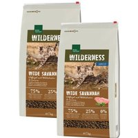 REAL NATURE WILDERNESS Adult Wide Savannah Geflügel mit Wildschwein und Lamm 2x7 kg von REAL NATURE