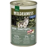 REAL NATURE WILDERNESS Adult Wide Territory Feldhase mit Wildente und Forelle 12x400 g von REAL NATURE