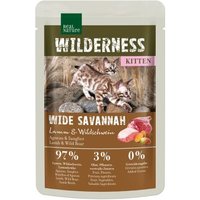 REAL NATURE WILDERNESS Kitten 12x85g Wide Savannah Lamm & Wildschwein von REAL NATURE