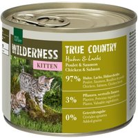 REAL NATURE WILDERNESS Kitten True Country Huhn & Lachs 12x200 g von REAL NATURE