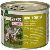 REAL NATURE WILDERNESS Kitten True Country, Huhn und Lachs 12x200 g von REAL NATURE