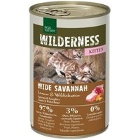 REAL NATURE WILDERNESS Kitten Wide Savannah Lamm & Wildschwein 12x400 g von REAL NATURE