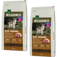 REAL NATURE WILDERNESS Maxi Adult Wide Savannah mit Wildschwein, Lamm & Ente 2x12 kg von REAL NATURE