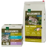 REAL NATURE WILDERNESS Mischfütterungs-Set Adult True Country 2,5kg + 4x100g Multipack von REAL NATURE