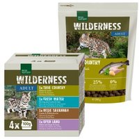 REAL NATURE WILDERNESS Mischfütterungs-Set Adult True Country 300g + 4x100g Multipack von REAL NATURE