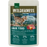 REAL NATURE WILDERNESS Nassfutter Katze, Adult, Dark Fjord, Wildschwein mit Ente und Rentier 12x85 g von REAL NATURE