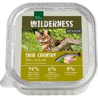 REAL NATURE WILDERNESS Nassfutter Katze, Senior, Huhn mit Lachs 16x100 g von REAL NATURE