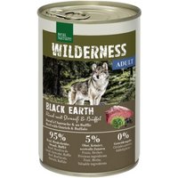 REAL NATURE WILDERNESS Nassfutter für Hunde Adult Black Earth, Rind mit Strauß und Büffel 24x400 g von REAL NATURE