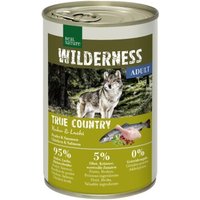 REAL NATURE WILDERNESS Nassfutter für Hunde Adult True Country, Huhn und Lachs 24x400 g von REAL NATURE